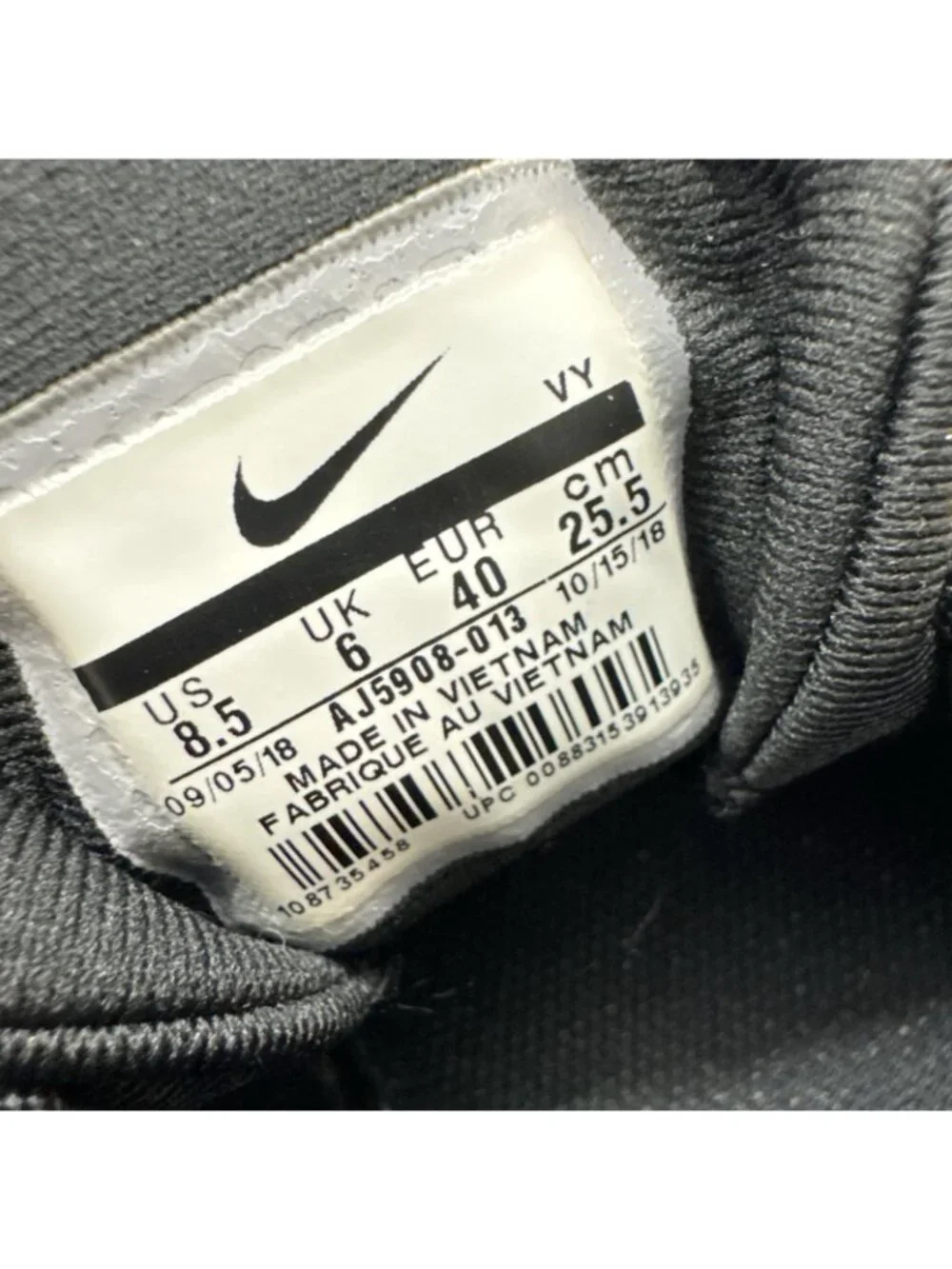 Nike Womens Flex Experience RN 8 AJ5908-013 Gray Black Running Shoes Size 8.5